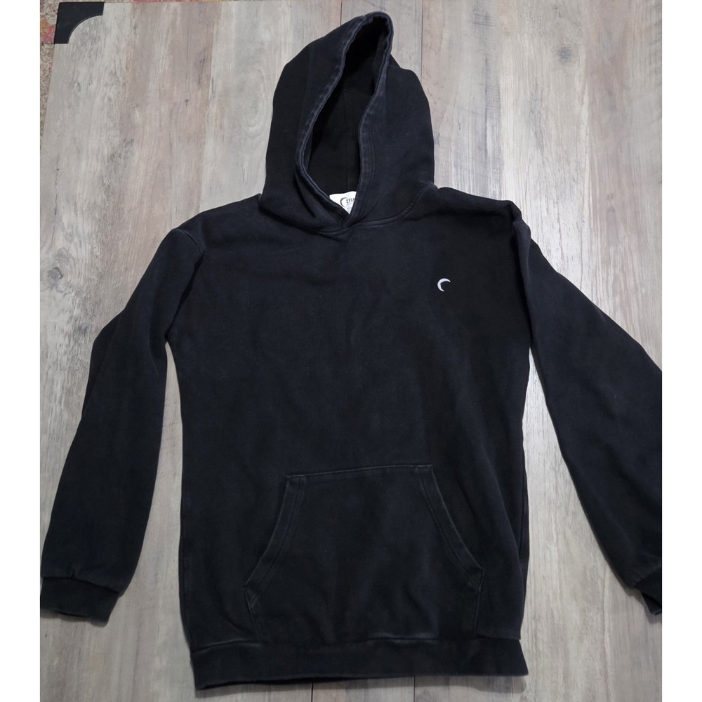 Zyia Active Black Pullover Fleece Lined Hoodie Youth Size 12-14